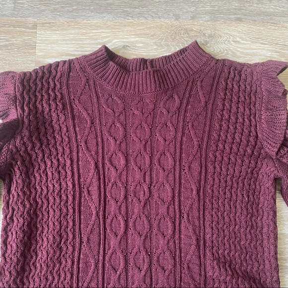 Express Cold Shoulder Sweater - Picture 2 of 9